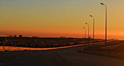 Thumbnail of sunrise on a desert road